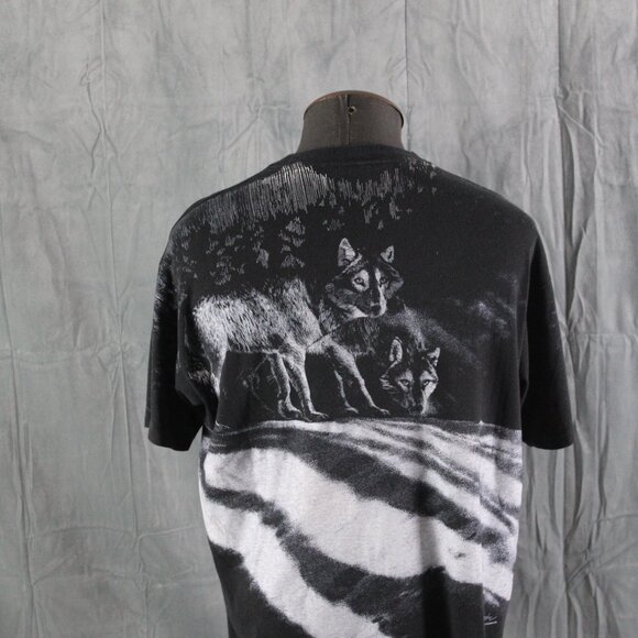 Vintage Graphic T-shirt - Wolf Pack Big Graphic - Men's XL - Picture 7 of 13